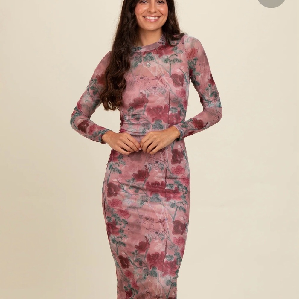 Floral Long Sleeve Dress